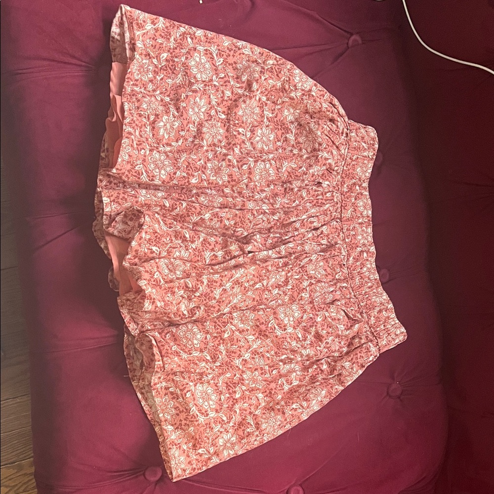 American Eagle Outfitters Pink Floral Skirt